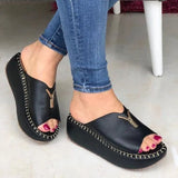 Shoes For Women Open Toe Beige Heeled Sandals Med 2023 Women's Summer Heels Clogs Wedge Large Size Comfort Block