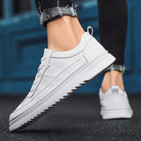 Men Shoes lace up Fashion genuine Leather Board Shoe Comfortable Casual Shoes men Outdoor Male Sneakers Tenis