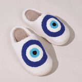 Hot Blue Ege Plush Slippers Women Winter Indoor Warm Lambs Wool Slides Shoes Woman Non Slip Soft Bedroom Cotton Shoes