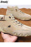 Men Sneakers Shoes for Men 2023 Casual Vulcanized Shoes Outdoor Light Lace-Up Pu Leather Fashion Roman New Tennis
