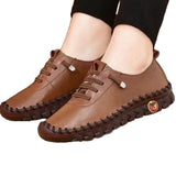 Breakj Red Tinger Single Shoes Women 2024 New Soft-Soled Soft-Sided Mother Shoes In The Elderly Anti-Slip
