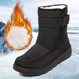 Platform Waterproof Snow Boots Women 2022 Winter Thick Plush Ankle Boots Woman Non Slip Warm Cotton Padded Shoes
