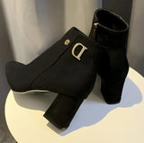 34-40 Size Spring Autumn Stiletto Thin Low Heels Pointed Toe Sexy Ankle Women Boots Wedding Shoes Woman Boots for