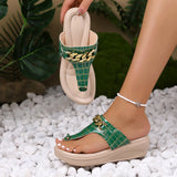 Women Sandals Orthopedic Wedge Heels Summer Sandals 2023 Slippers Shoes For Women Heeled Sandals Beach Flip Flops Zapatos