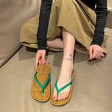 Breakj Flat-Bottomed Flip-Flops Women's New European Net Red Comfortable Soft Bottom Feet Beach Cool Slippers In The Summer Of