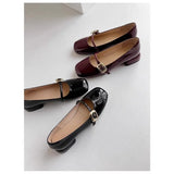 Mouth Single Shoes Women Spring and Autumn 2024 New Low Heel Mary Jane Shoes with Thick Heel Non-slip Square