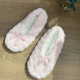 Fluffy Female Floor Slipper Women's Winter Shoes Warm Thick Fur Plush Anti-Skid Grip Sole Cute Funny Indoor Home House