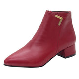 Breakj Boots Women's Slippery 2023 New Martin Boots Tips Thick And Internal Height Locomotive Boots In Good
