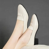 Shoes Women Heels Leather Black Lady Work Professional Shoes New Luxury Designer Platform Heels, Zapatos De