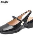Janes Chunky Platform Shoes for Women 2023 Designer Luxury Summer Pumps Chic and Elegant Sandals Girls Fashion Round