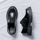 Breakj Shoes Men Korean Version Trend Casual Loafer Shoes Platform Youth Versatile Lazy Man One Foot Pedal Fashionable Men's Shoes