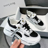 Casual Women's Sneakers Lace Up Platform Shoes Woman For Thick Soled Vulcanize Shoes Comfortable