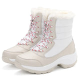 Women Boots Waterproof Winter Shoes Women Snow Boots Platform Keep Warm Ankle Winter Boots With Thick Fur Heels Botas Mujer