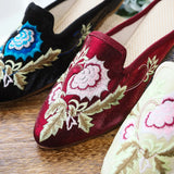 Breakj Head Slippers Fashion Embroidered Cloth Shoes Ethnic Wind Spring And Summer Ladies Sandals Slippers Cloth Art