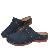 Breakj Summer New Women's Baotou Thick-Bottom Slippers Large-Size Round Head Bao Head After The Air Breathable