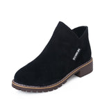 NEW Women Martin Boots Autumn Winter Boots Classic Zipper Snow Ankle Boots Winter Suede Warm Fur Plush Women