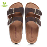 Summer Men's Mule Clogs Slippers High Quality Classic Two Buckle Cork Slides Sandals Footwear For Men Women Unisex