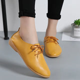 Leather Summer Loafers Shoes Women Casual Shoes Moccasins Soft Pointed Toe Ladies Footwear Women Flats Shoes