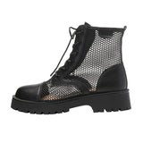 Ankle Boots Female Leather Luxury Designer Shoes Woman Summer 2023 Trend Wedges Heel Elegant Sandals Booties Large