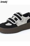 Size 35-40 Women Sneakers 2023 Ins Fashion Platform Flats Shoes For Woman Spring Casual Daily Lady Heels