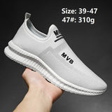 Light Men Shoes Sneakers Summer Breathable Mesh Sports Shoes Comfortable Non-slip Lazy Shoes Men Casual Walking