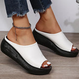 Women Sandals Peep Toe Platform Sandalias Mujer Heels Summer Shoes For Women Wedges Sandal With Platform Slippers Ladies