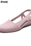 2023 New Women's Shoes Slingbacks Footwear Woman Wedges Sandals Women Slip-on Shoes Ladies Casual Pumps Female