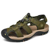 Men's Breathable Sandals Women Beach Casual Shoes Thick Sole Closed Toe Aqua Shoes for Hiking