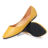 Leather Flat Shoes Woman Hand-sewn LeatherLoafers Cowhide SpringCandy colorCasualShoes Women Flats Women