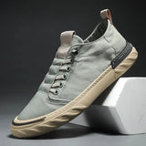 Casual Men Sneakers Light Ice Silk Cloth Sneakers Non-slip Breathable Man Loafers Walking Flat Shoes Vulcanized