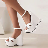 Brand New 2023 Spring Summer Platform Wedges Sandals Chunky High Heel Fashion Woman Shoes Sandals Walking