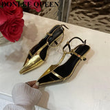 Women Sandals Thin High Heels Ankle Strap Pointed Toe Narrow Band Clip Toe Shoes Fashion Gladiator Sandals Brand 2023
