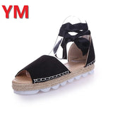 6 Colours Women Sandals Plus 35-44 Summer Shoes With Platform Female Ankle Strap Flat Sandalias Mujer Casual Beach Femme