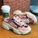 New Summer Sports Slippers Womens Shoes Flat Thick Bottom Widening Casual Breathable Sandals and Slippers Middle