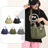 Fashion Canvas Women Crossbody Bag Simple Large Capacity Storage Shoulder Bags Multiple Pockets Female Shopping