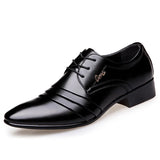 New Fashion Mens Leather Shoes Wedding Business Dress Nightclubs Oxfords Breathable Working Lace Up