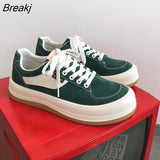 Mens Casual Shoes Low Outdoor Hard-Wearing Board Shoes Non-Slip Platform Walking Shoes Canvas Thick Bottom Popular Size