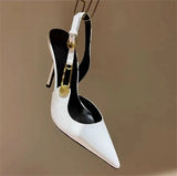 Stiletto Sandals For Women's Wedding Shoes Shiny Rhinestone Pumps Banquet Brand Pointed Toe High Heels Shoes For