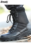 Fashion Men Boots Winter Outdoor Leather Military Boots Breathable Army Combat Boots Plus Size Desert Boots Men Hiking