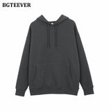 Winter Thicken Fleece Women Couple Sweatshirt Cotton Oversized Hoodies Sweatshirts Female Warm Pullovers