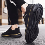New Casual Shoes for Men Lightweight Comfortable Mesh Shoes Men's Lac-up Breathable Soild Sneakers Flats Walking