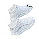 Breakj High Help Small White Shoes 2025 Spring And Autumn New Burst Students Show High Thin Sports