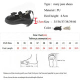 Sweet Pearls Bowknot Lolita Shoes Women Heart Buckle Thick Bottom Mary Jans Woman Pu Leather Platform Jk Shoes