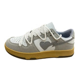 Sewing Men Sneakers Contrasting Colors Light Flat Shoes Ladies Outdoor Luxury Men Running Shoes Heart Pattern Women