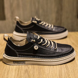 Summer Casual PU Leather Shoe Trend Men's Shoes Wild Mens Flats Shoes Waterproof Non-slip Board Shoe Male