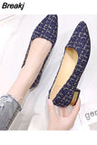 for Women 2023 Spring Concise Pointed Toe Low Heel Women's Casual Shoes Shallow Slip on Ladies Single Shoes Female