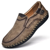 Men Leather Casual Shoes Luxury Soft Walking Sneakers Comfortable Fashion Loafers Zapatos De Hombre Driving Shoes