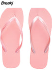 Women Flip Flops Flat Summer Shoe 2023 Outdoor Fashion Bling Women's Shoes Beach Slippers Comfortable Sandals Female Flipflop