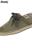 Fashion summer Fly fabricmale casual Canvas Hemp Insole Fisherman Light Shoes men Espadrille Flats Shoes