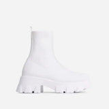Autumn and Winter New Couple Socks Shoes Thick Bottom Casual Large Size Net Red Knitted Short Boots Female Botas De